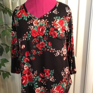 Black Floral XXXL Jersey